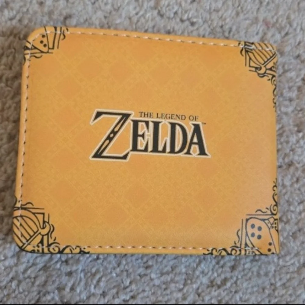 New zelda nintendo anime manga leather wallet